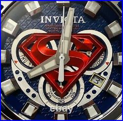 Invicta Superman Grand Octane Swiss Chrono 56mm Silvertone Bracelet Mens Watch