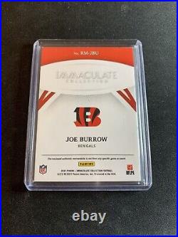 JOE BURROW 2021 Immaculate Material 2-Color Patch 9/10 JERSEY # EBAY 1/1