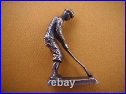 James Avery Golfer/Golf Sterling Silver Mini Figurine 1.75 Tall
