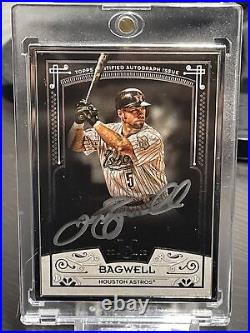 Jeff Bagwell 2016 Topps Museum Collection Silver Frame Auto #'d 02/10 Astros HOF