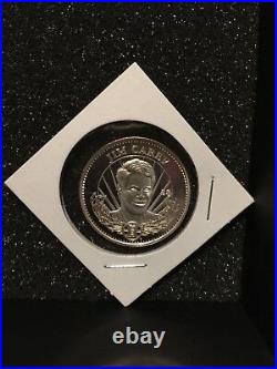 Jim Carey 1996-97 Pinnacle Mint Collection Solid Fine Silver Coin #28 SP RARE