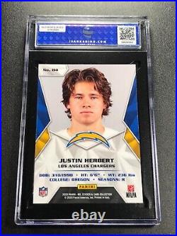 Justin Herbert 2020 Panini NFL #84 Sticker Card Collection Silver Rookie Isa 10