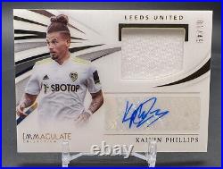 KALVIN PHILLIPS 2021-22 PANINI IMMACULATE PATCH AUTO #1/49 1st AUTOGRAPH LEEDS