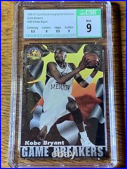 Kobe Bryant 1996-97 Game Breakers Silver #GB13 Rookie RC CSG 9 Mint Rare SSP