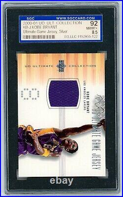 Kobe Bryant 2000-01 Ud Ultimate Collection #kb-j Game-used Jersey Silver Sgc 92