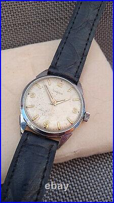 LEMANIA Vintage Watch Mechanic Rare Military Collection Wrist Watches 1950s