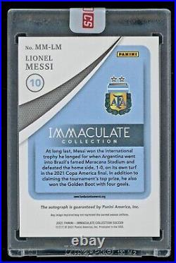 LIONEL MESSI 2021 Immaculate Modern Marks Auto #24/25 GOAT! FACTORY SEALED