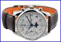 LONGINES MASTER COLLECTION L2.673.4 Silver dial Automatic Chronograph Moon phase