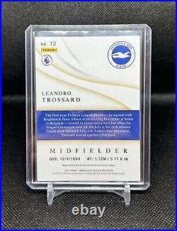 Leandro Trossard 2020 Panini Immaclulate Collection RC Silver 3/99