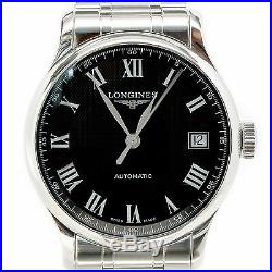 Longines Master Collection L. 2.689.4 Black Dial Skeleton Automatic Mens Watch