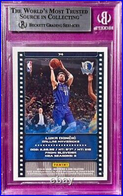 Luka Doncic 2019-20 Panini Stickers & Card #74 Silver Foil BGS 9 Mint