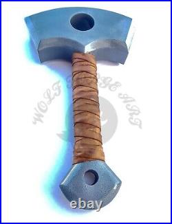 Marvel Legends Mighty Thor Mjolnir Premium comics solid Hammer with leather wrap