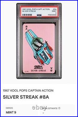 Marvel Silver Streak Captain Action 1967 Kool Pops 8a Psa 9 Mint Holy Grail Card
