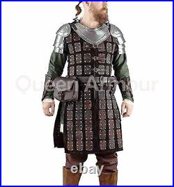 Medieval Iron Gorget Spaulders Arm Shoulder Set Viking Crusader Roman Barbuta