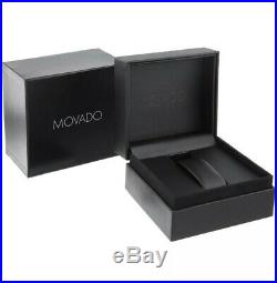 Men's $1,095 Movado Collection Two Tone PVD Swiss Made Black Dial Luxury Watch