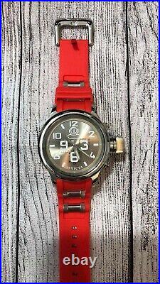 Mens 4581 Russian Diver Invicta Collection Quinotaur Chronograph Watch Red