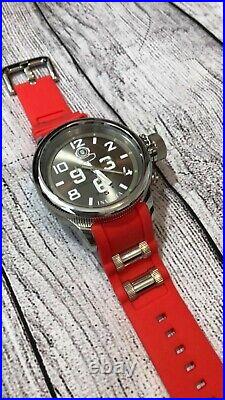 Mens 4581 Russian Diver Invicta Collection Quinotaur Chronograph Watch Red