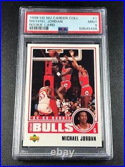 Michael Jordan 1998 Upper Deck #1 Mj Career Collection 84-85 Rookie Card Psa 9
