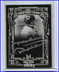 Mike Ditka Topps Museum Collection Signature SILVER INK On Card Auto/5 Autograph