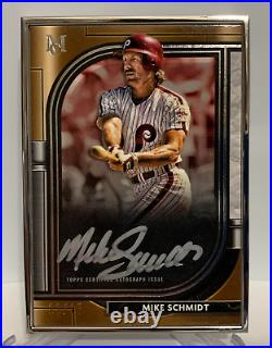 Mike Schmidt 2021 Topps Museum Collection Silver Frame Ink Auto /15 HOF Phillies