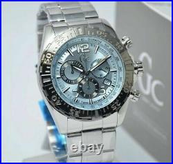 NEW Guess Collection Silver Tone Swiss Made Sports Racer Chrono Watch Y02005G7