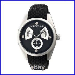 NEW Morphic 3402 Men's M34 Collection Black Dial Silicone Sport Date/Day Watch