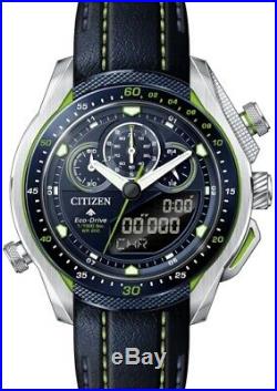 New Citizen Eco-drive Promaster Sst Collection Blue Analog Digital Jw0138-08l