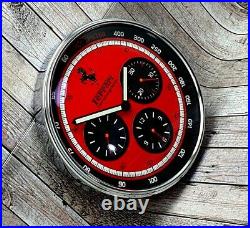 New! Collectible Panerai Ferrari Gran Turismo Watch Resemble WALL CL0CK Red Dial