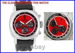 New! Collectible Panerai Ferrari Gran Turismo Watch Resemble WALL CL0CK Red Dial