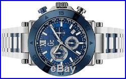 New GUESS Collection White and Blue Silicon Chronograph Men' s Watch X90023G7S