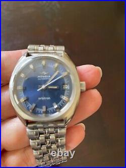 Orbitron Mondia vintage collectible automatic watch blue dial