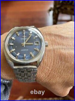 Orbitron Mondia vintage collectible automatic watch blue dial