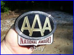 Original 1950s AAA auto vintage scta GM Ford Chevy license plate topper gmc part