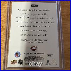 Patrick Roy Ultimate Collection Silver Auto SSP
