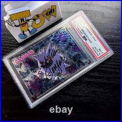 Pokemon Vintage Meiji Genger Signed Ted Lewis PSA AUTO 10 Pokemon Get Card 1/1