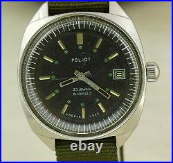 Poljot aeroflot 2616.2H collectible USSR automatic stainless steel wristwatch