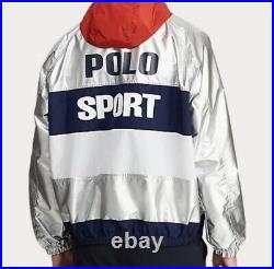 Polo Ralph Lauren Polo Sport Silver Collection Back Logo Windbreaker Size XL NWT
