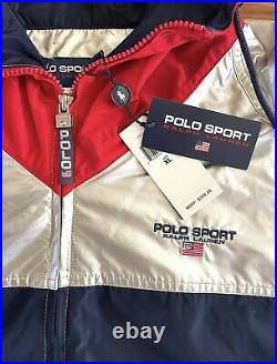 Polo Ralph Lauren Polo Sport Silver Collection Back Logo Windbreaker Size XL NWT