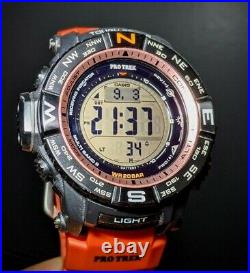 RARE! COLLECTIBLE! Casio Pro Trek PRW-3500y-4 Solar Powered Wrist Watch for Men