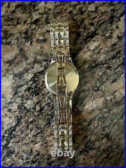 RARE Movado Museum $6000+ 33mm Watch 14K Gold Quartz Sapphire Crystal Black Dial