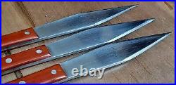 Rare DAN DENNEHY Knives THREE KNIFE SET Sport Throwing Famous Guild Maker 11.75