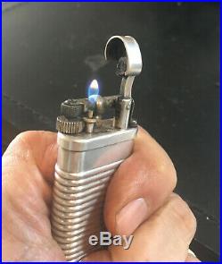 Rare Dunhill Unique Silver Sports Lighter