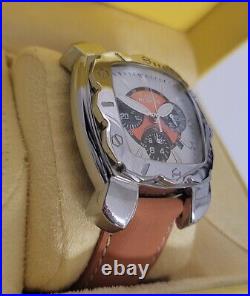 Rare Invicta 3176 Lorico Gommato Collection Chronograph Swiss Watch Orange