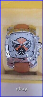 Rare Invicta 3176 Lorico Gommato Collection Chronograph Swiss Watch Orange