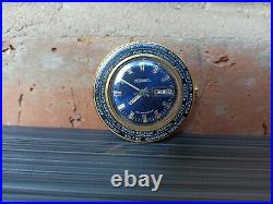 Rare USSR Watch RAKETA blue CITIES Soviet Collectible Vintage 2628. H Serviced
