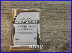 Robin Yount Auto /15 Silver Framed 2021 Topps Museum Collection. Brewers HOF