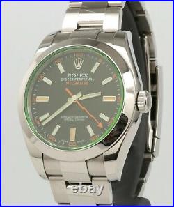 Rolex Milgauss Black Green 116400V Antimagnetic 116400GV COLLECTIBLE Box Papers