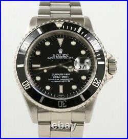 Rolex Submariner Date 16610 Black 40mm CLASSIC! COLLECTIBLE