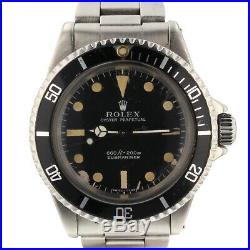 Rolex Submariner Steel 40 mm Black Dial 5513 Automatic Mens Collectible Watch