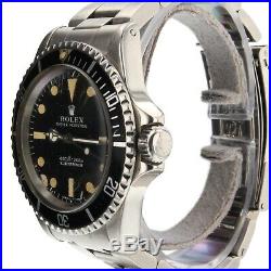 Rolex Submariner Steel 40 mm Black Dial 5513 Automatic Mens Collectible Watch